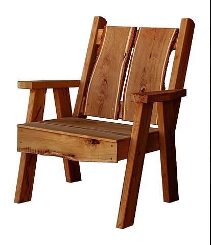 A&L Furniture Blue Mountain Collection Timberland Handmade Locust Chair - LEAD TIME TO SHIP 10 BUSINESS DAYS