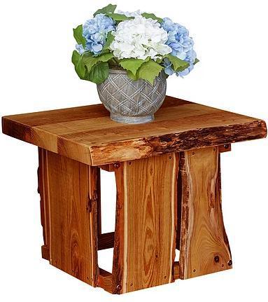 A&L Furniture Blue Mountain Evening Grove Amish Handmade Locust Side Table - LEAD TIME TO SHIP 10 BUSINESS DAYS