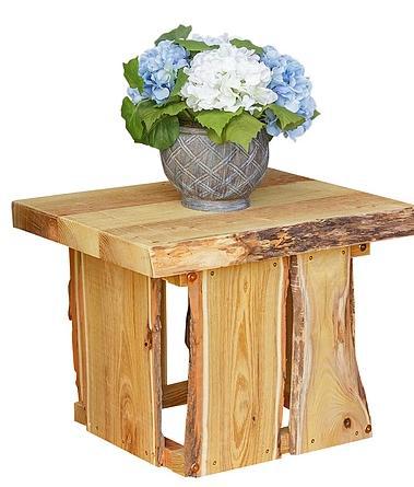 A&L Furniture Blue Mountain Evening Grove Amish Handmade Locust Side Table - LEAD TIME TO SHIP 10 BUSINESS DAYS
