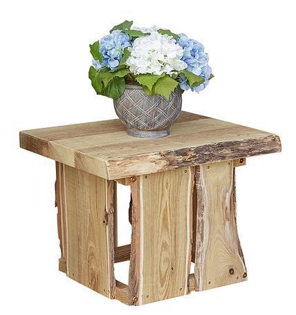 A&L Furniture Blue Mountain Evening Grove Amish Handmade Locust Side Table - LEAD TIME TO SHIP 10 BUSINESS DAYS