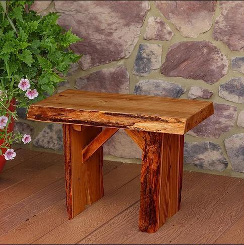 A&L Furniture Blue Mountain Collection 2' Wildwood Locust Bench - LEAD TIME TO SHIP 10 BUSINESS DAYS