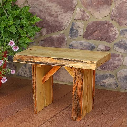 A&L Furniture Blue Mountain Collection 2' Wildwood Locust Bench - LEAD TIME TO SHIP 10 BUSINESS DAYS