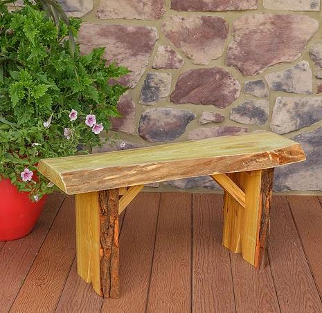 A&L Furniture Blue Mountain Collection 3' Wildwood Locust Bench - LEAD TIME TO SHIP 10 BUSINESS DAYS