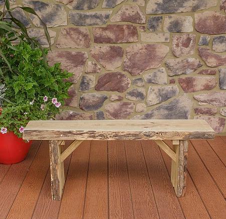 A&L Furniture Co. Blue Mountain 5' Wildwood Amish Handmade Locust Bench - LEAD TIME TO SHIP 10 BUSINESS DAYS
