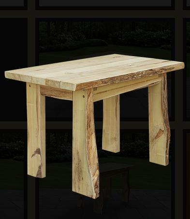 A&L Furniture Co. Blue Mountain 4' Autumnwood Amish Handmade Locust Table - LEAD TIME TO SHIP 10 BUSINESS DAYS