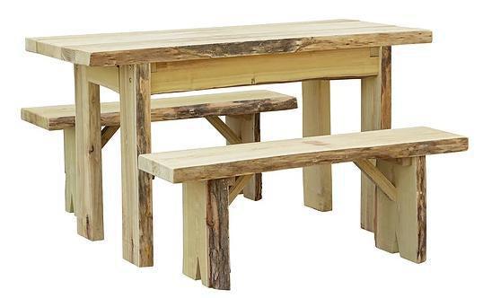 A&L Furniture Co. Blue Mountain 6' Autumnwood Amish Handmade Locust Table - LEAD TIME TO SHIP 6 WEEKS