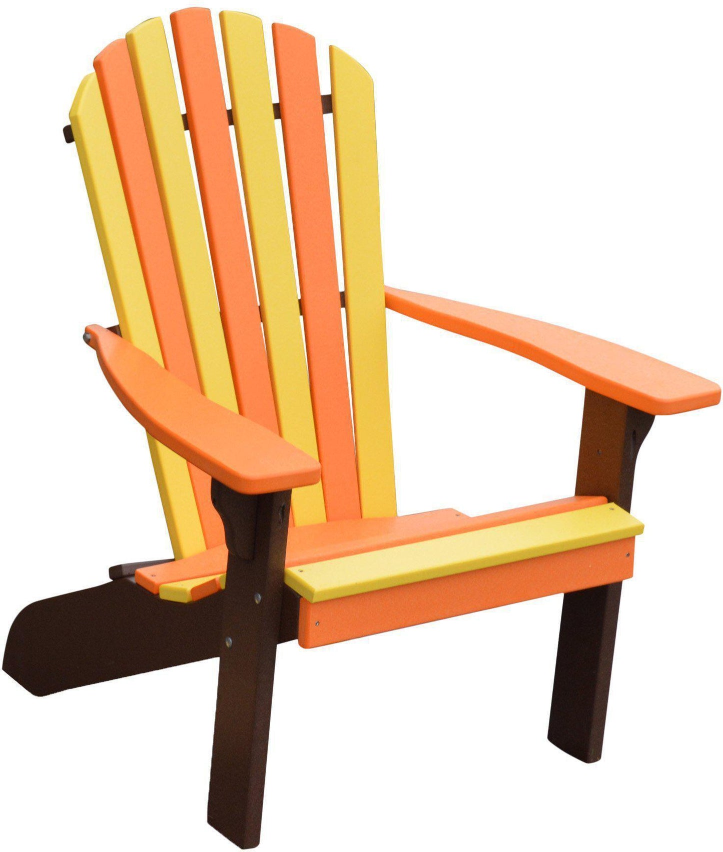Bryton Park Poly Furniture Amish Made Recycled Plastic Fanback Adirondack Chair - LEAD TIME TO SHIP 10 BUSINESS DAYS