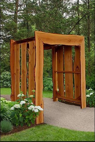 A&L Furniture Blue Mountain Collection 6' Appalachian Arbor - LEAD TIME TO SHIP 6 WEEKS