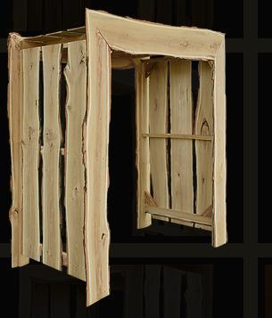 A&L Furniture Blue Mountain Collection 6' Appalachian Arbor - LEAD TIME TO SHIP 6 WEEKS