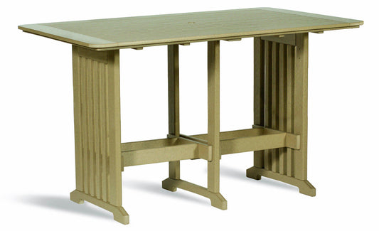 Leisure Lawns Amish Made English Garden Recycled 72" Table (Bar Height) Model #872B - LEAD TIME TO SHIP 4 WEEKS