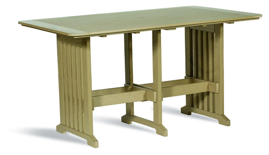 Leisure Lawns Amish Made English Garden  Recycled Plastic 72" Table (Counter Height) Model #872C - LEAD TIME TO SHIP 4 WEEKS