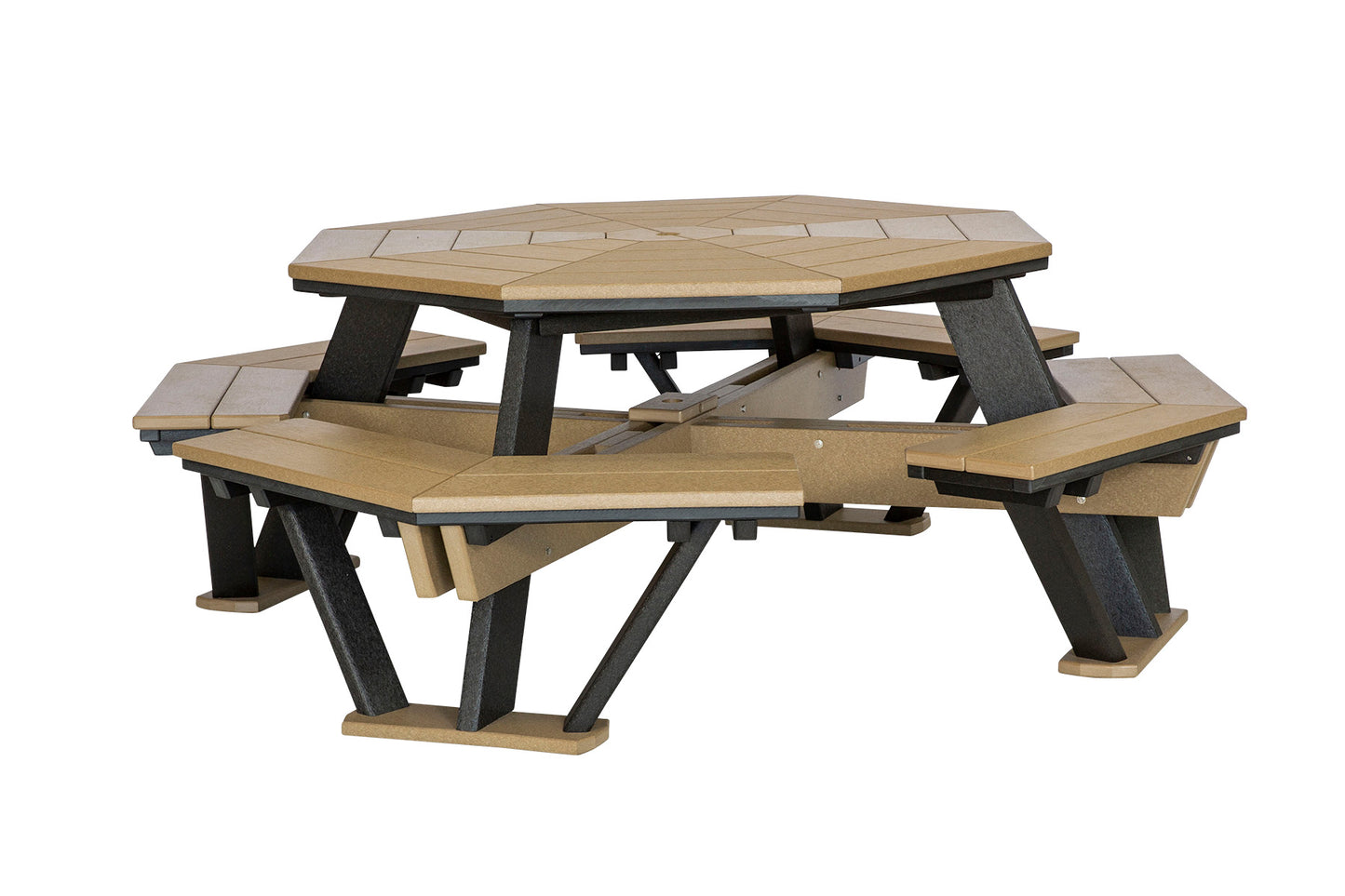 Leisure Lawns Amish Made Recycled Plastic Octagonal Picnic Table Model #879 - LEAD TIME TO SHIP 6 WEEKS OR LESS