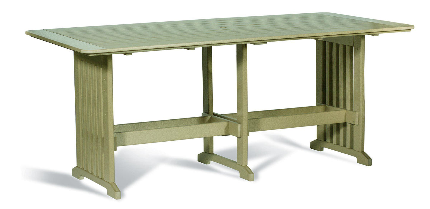 Leisure Lawns Amish Made English Garden  Recycled 96" Table (Counter Height) Model #896C - LEAD TIME TO SHIP 4 WEEKS OR LESS