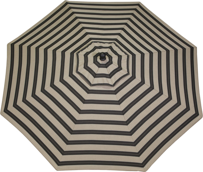 black and white chevron patio umbrella LuxCraft Aluminum Crank Lift Push Button Tilt 9' Market Umbrella – Rocking Furniture