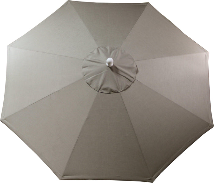 grey patio umbrella canada LuxCraft Aluminum Crank Lift Push Button Tilt 9' Market Umbrella – Rocking Furniture