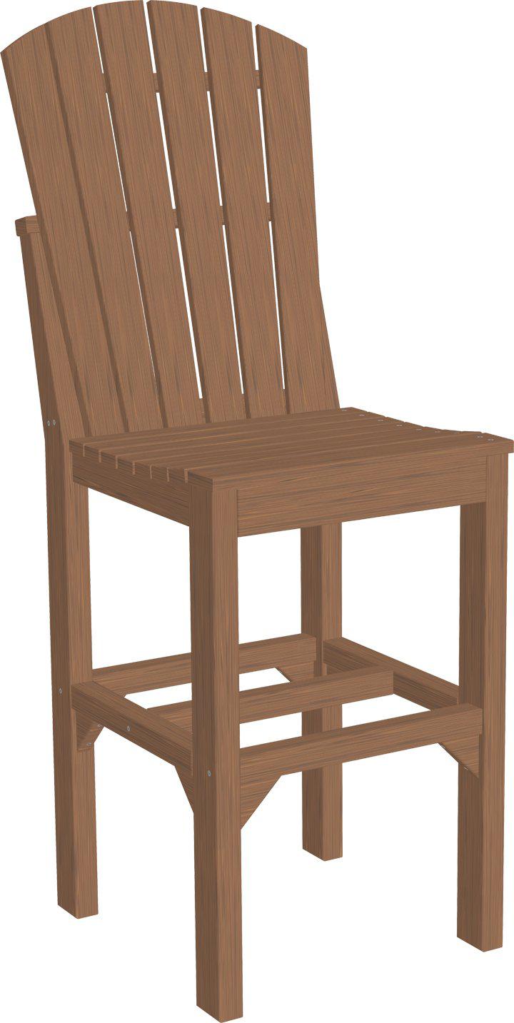 LuxCraft Recycled Plastic Adirondack Side Chair (BAR HEIGHT) - LEAD TIME TO SHIP 3 TO 4 WEEKS