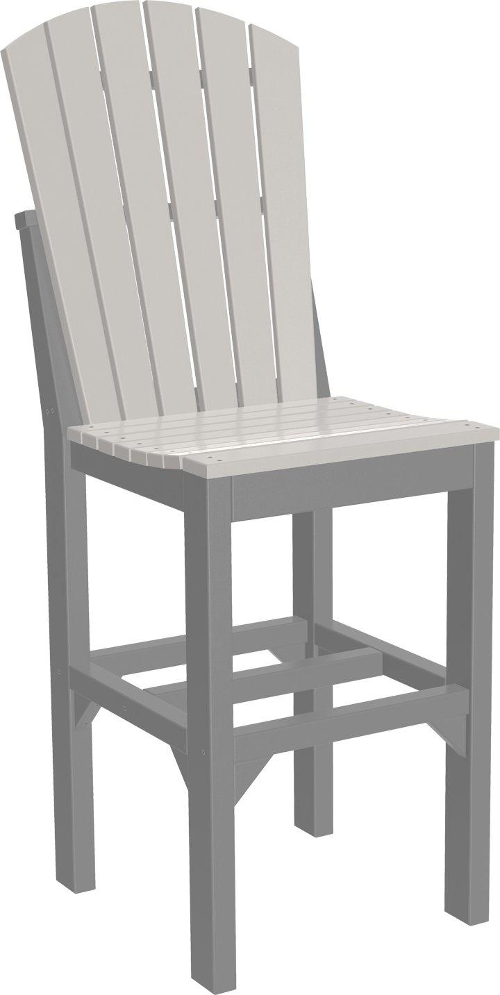 LuxCraft Recycled Plastic Bar Height Adirondack Side Chair - LEAD TIME TO SHIP 3 TO 4 WEEKS