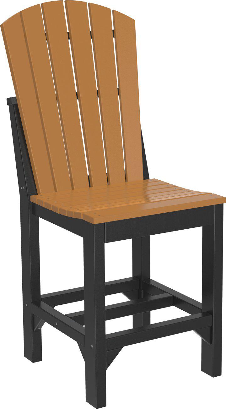 LuxCraft Recycled Plastic Counter Height Adirondack Side Chair - LEAD TIME TO SHIP 3 TO 4 WEEKS