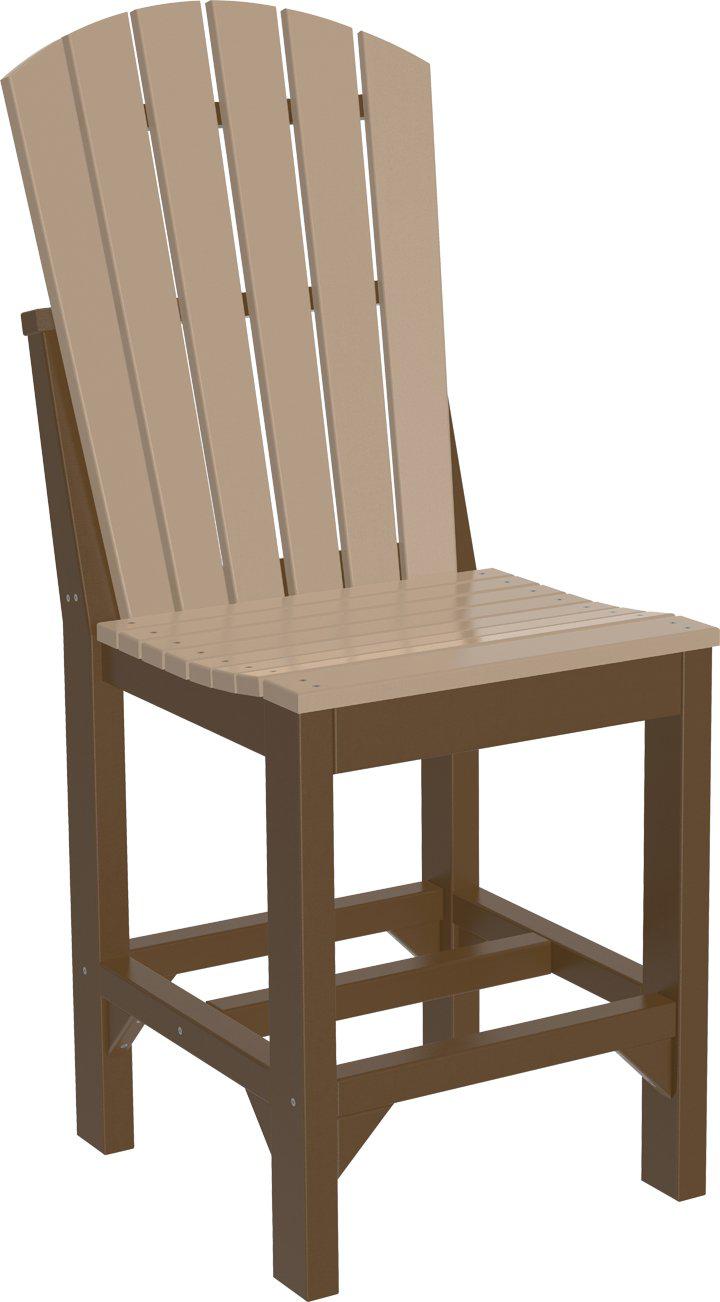 LuxCraft Recycled Plastic Counter Height Adirondack Side Chair - LEAD TIME TO SHIP 3 TO 4 WEEKS