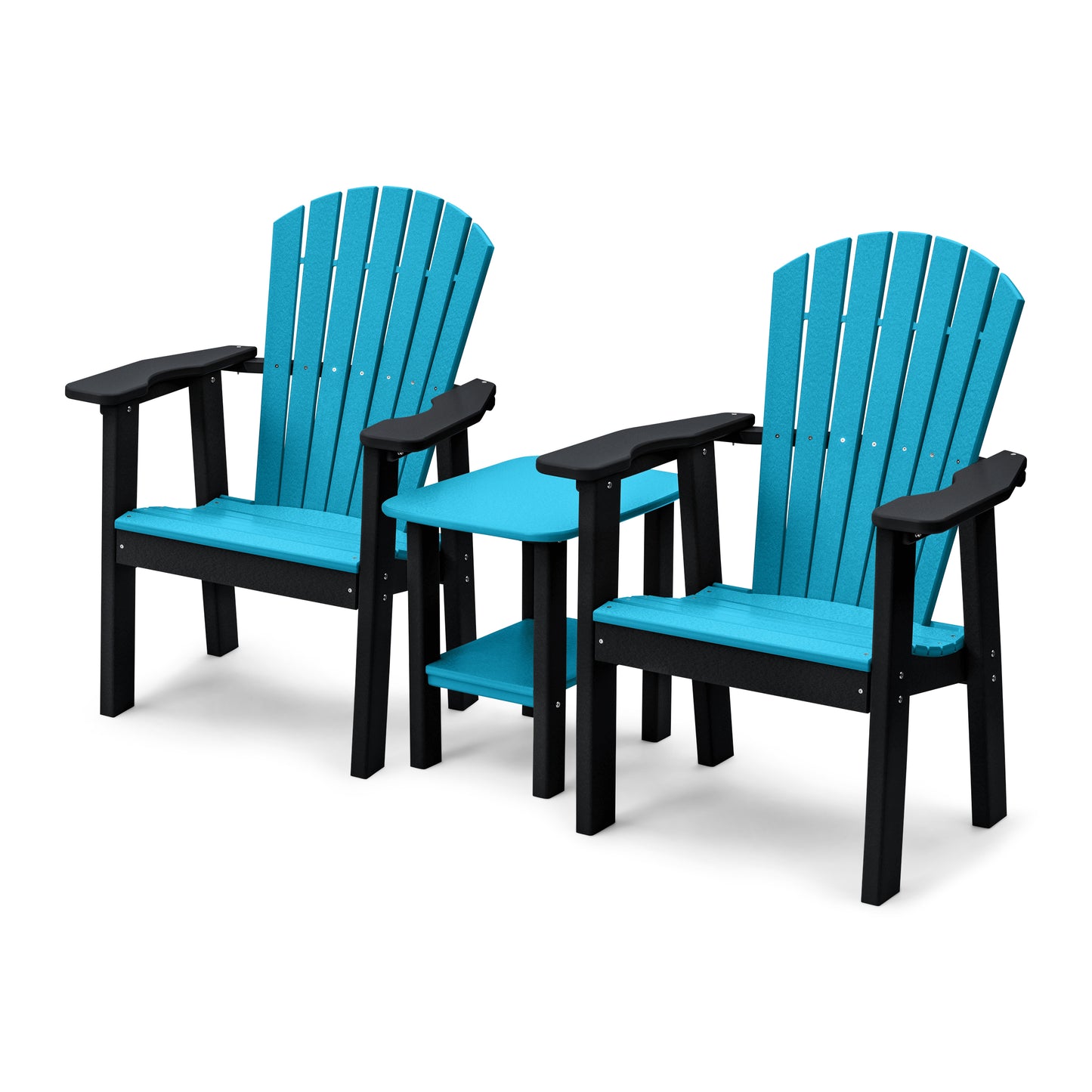 Perfect Choice Recycled Plastic Classic Upright Adirondack Chair Set - LEAD TIME TO SHIP 4 WEEKS OR LESS