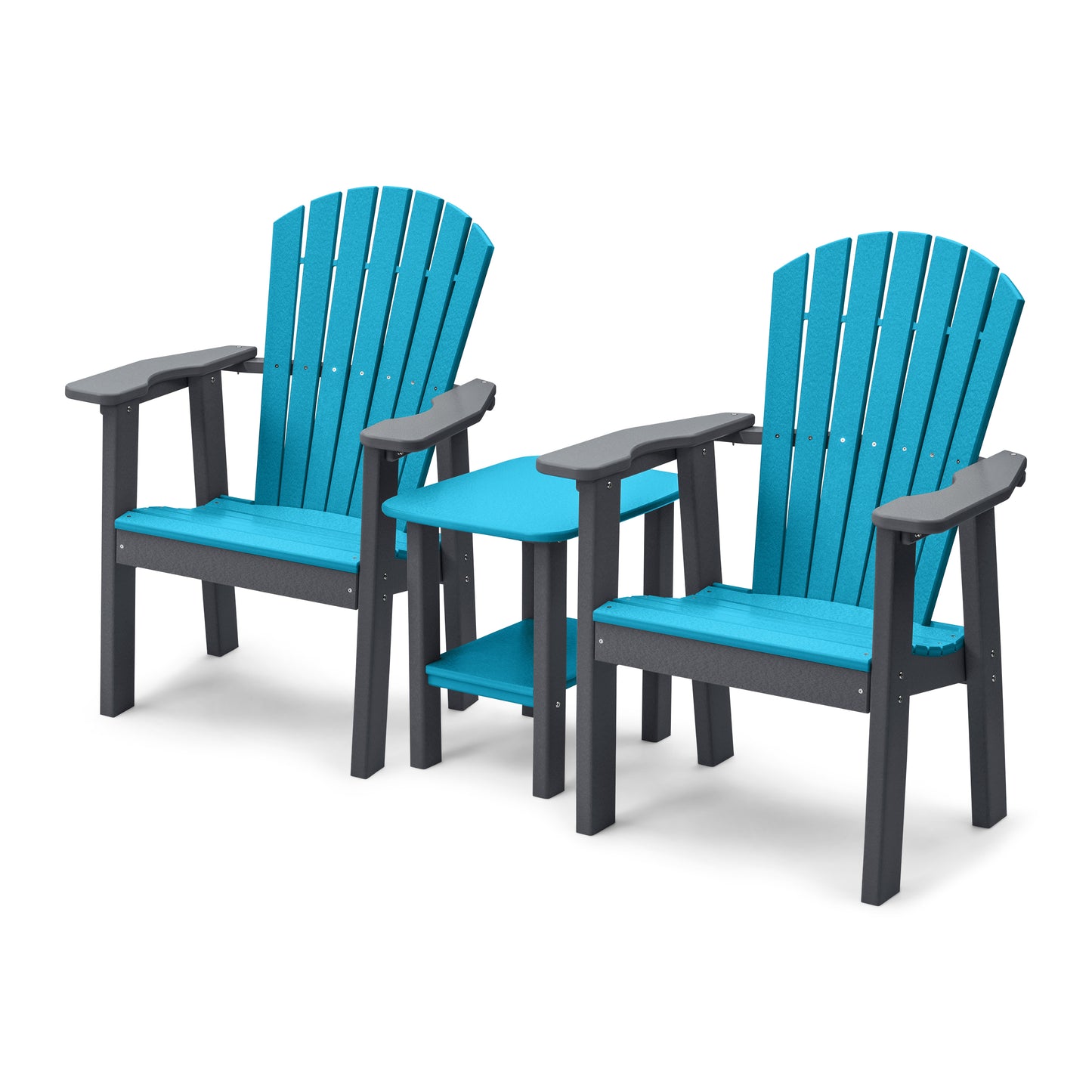 Perfect Choice Recycled Plastic Classic Upright Adirondack Chair Set - LEAD TIME TO SHIP 4 WEEKS OR LESS
