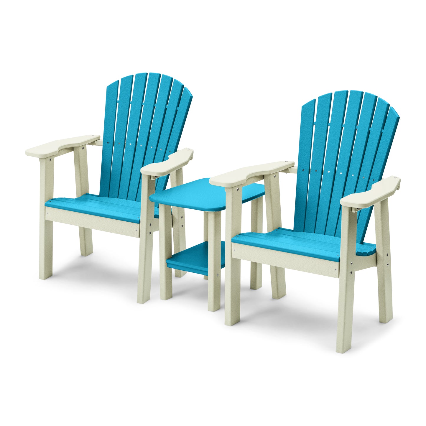 Perfect Choice Recycled Plastic Classic Upright Adirondack Chair Set - LEAD TIME TO SHIP 4 WEEKS OR LESS
