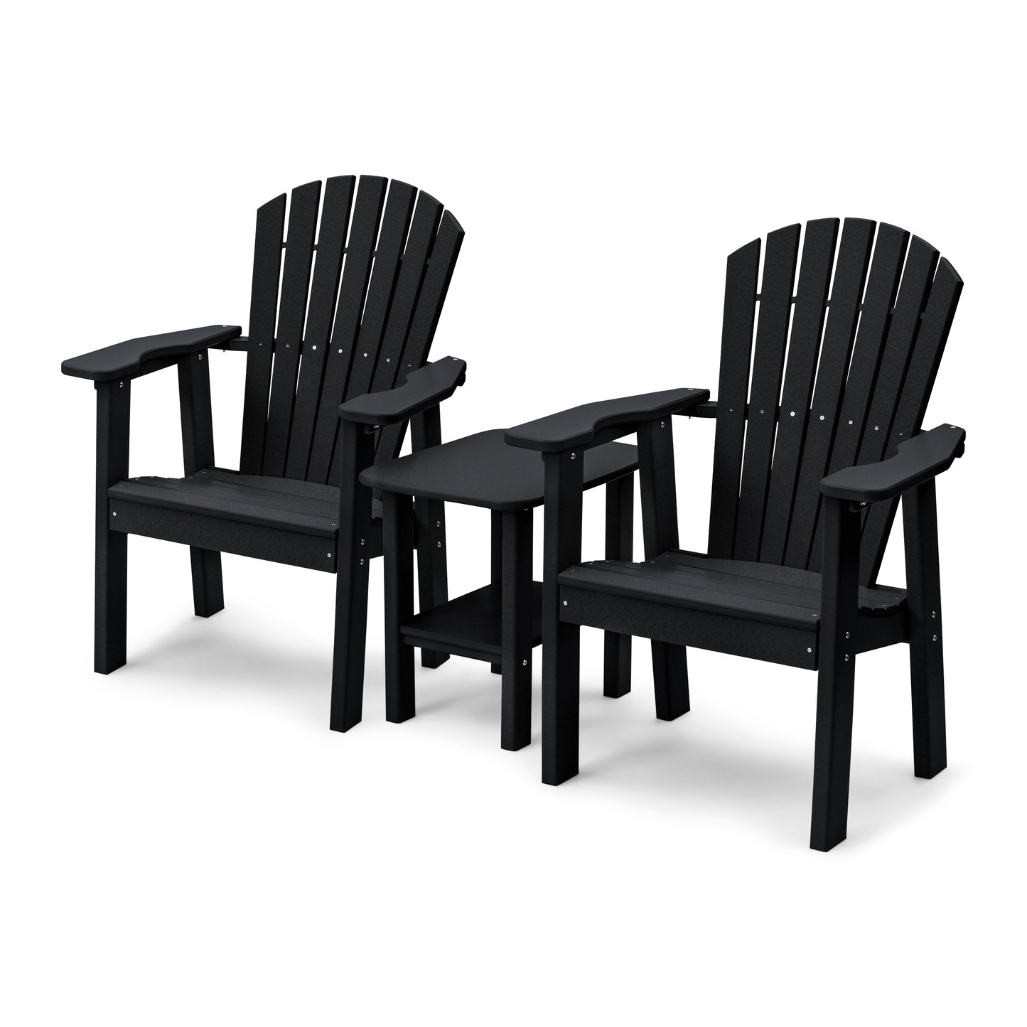 Perfect Choice Recycled Plastic Classic Upright Adirondack Chair Set - LEAD TIME TO SHIP 4 WEEKS OR LESS