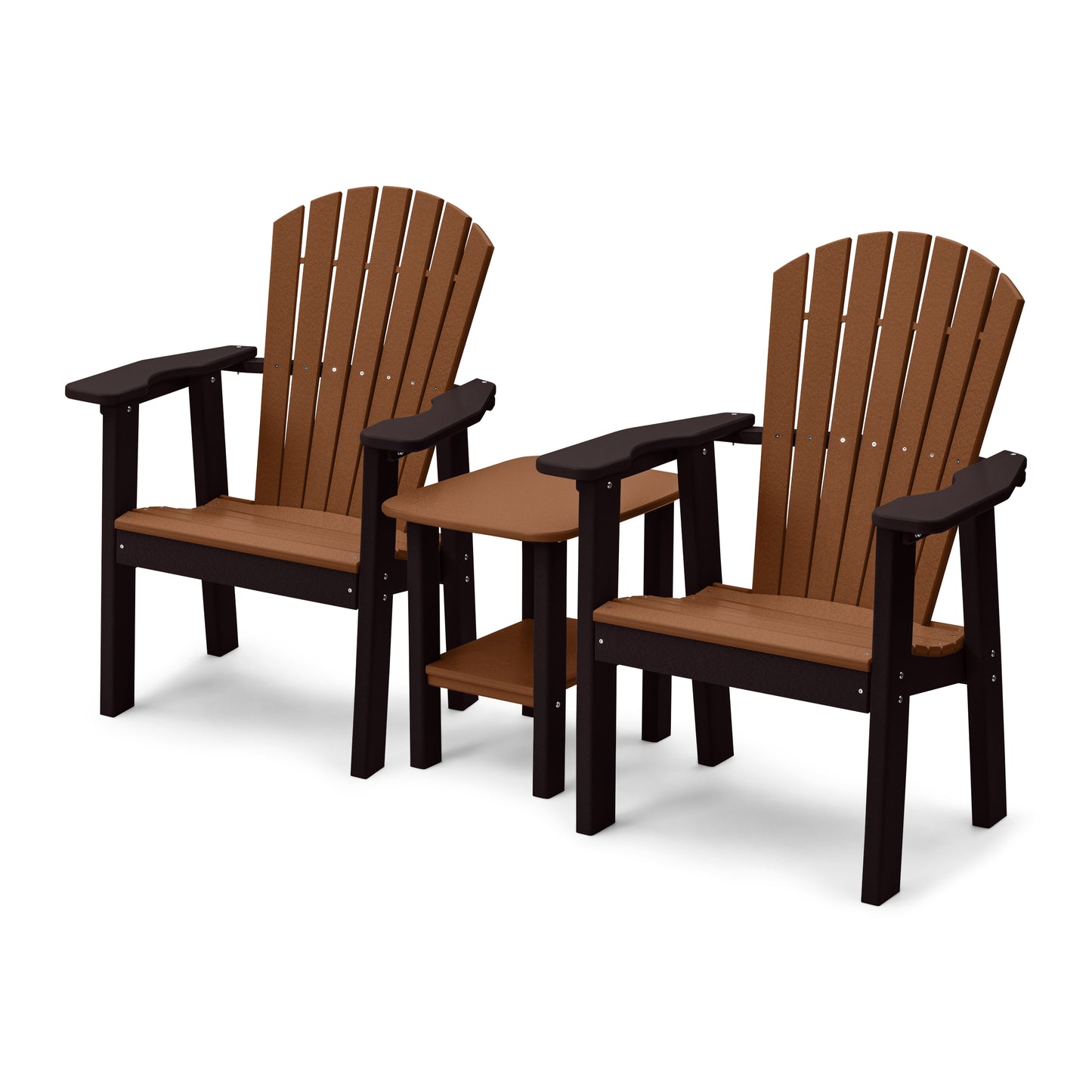 Perfect Choice Recycled Plastic Classic Upright Adirondack Chair Set - LEAD TIME TO SHIP 4 WEEKS OR LESS