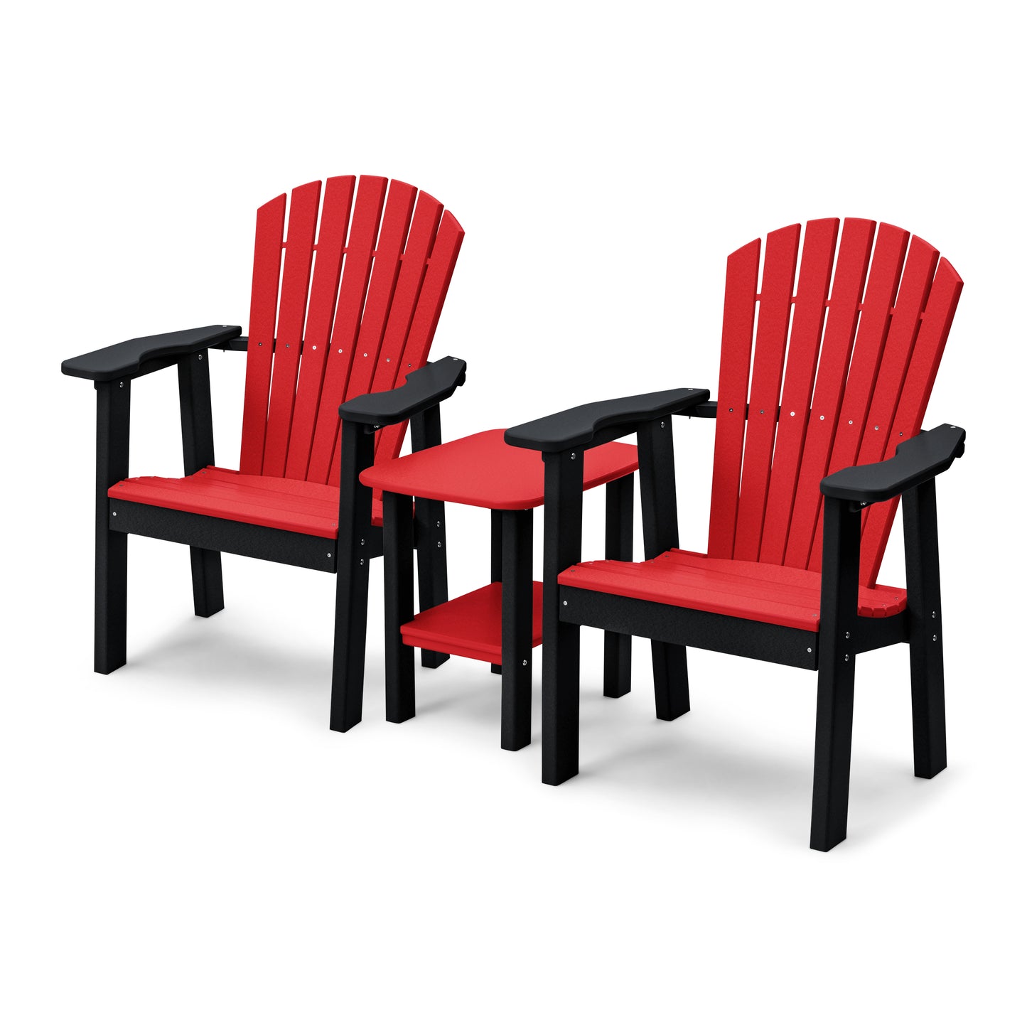 Perfect Choice Recycled Plastic Classic Upright Adirondack Chair Set - LEAD TIME TO SHIP 4 WEEKS OR LESS
