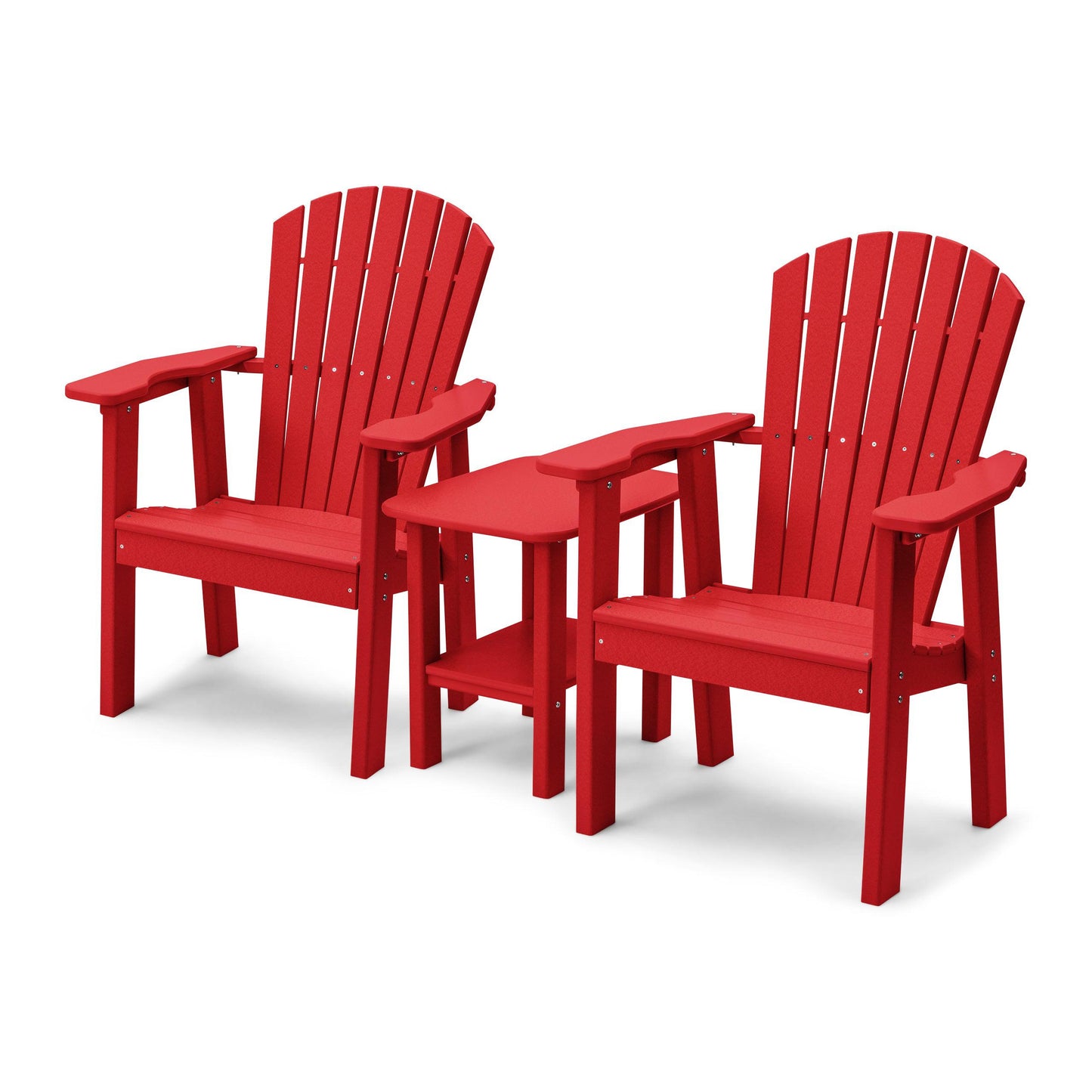 Perfect Choice Recycled Plastic Classic Upright Adirondack Chair Set - LEAD TIME TO SHIP 4 WEEKS OR LESS