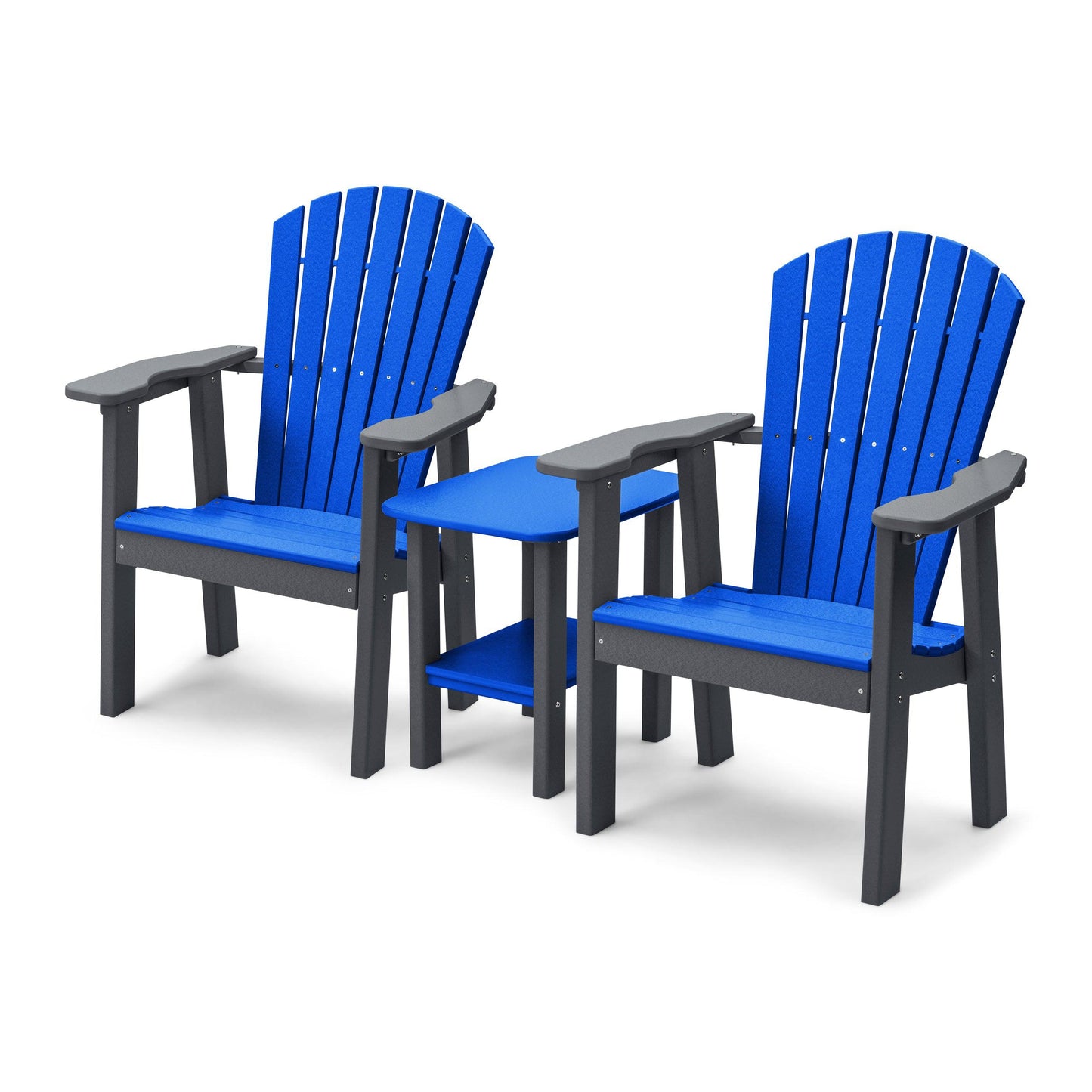 Perfect Choice Recycled Plastic Classic Upright Adirondack Chair Set - LEAD TIME TO SHIP 4 WEEKS OR LESS