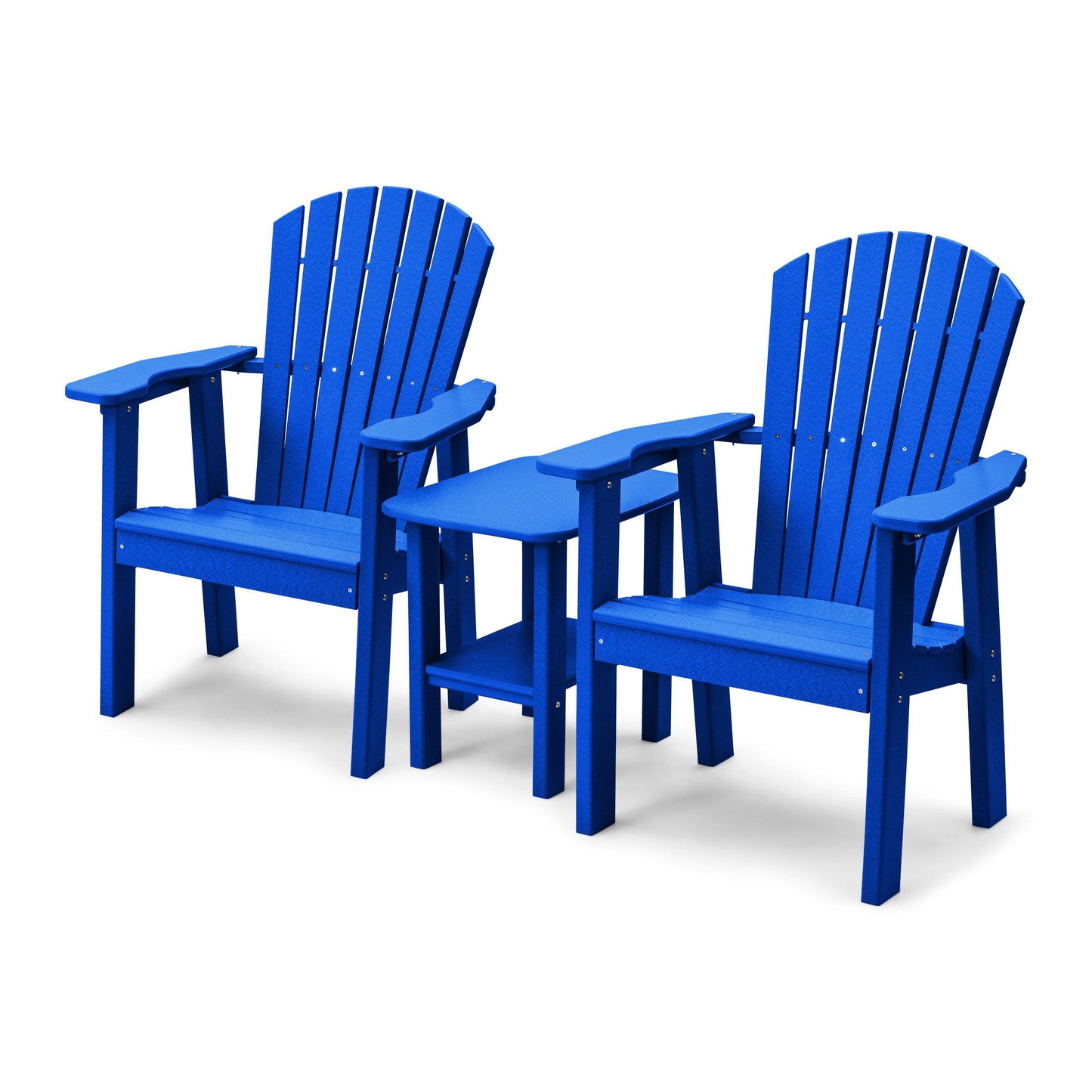 Perfect Choice Recycled Plastic Classic Upright Adirondack Chair Set - LEAD TIME TO SHIP 4 WEEKS OR LESS