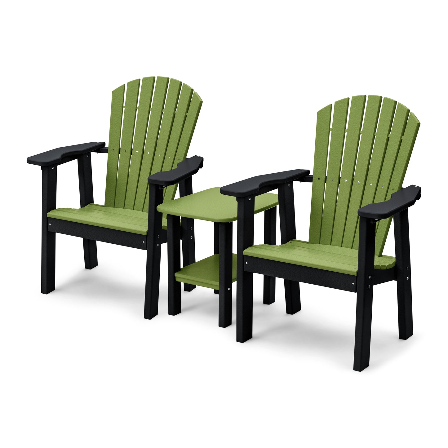 Perfect Choice Recycled Plastic Classic Upright Adirondack Chair Set - LEAD TIME TO SHIP 4 WEEKS OR LESS
