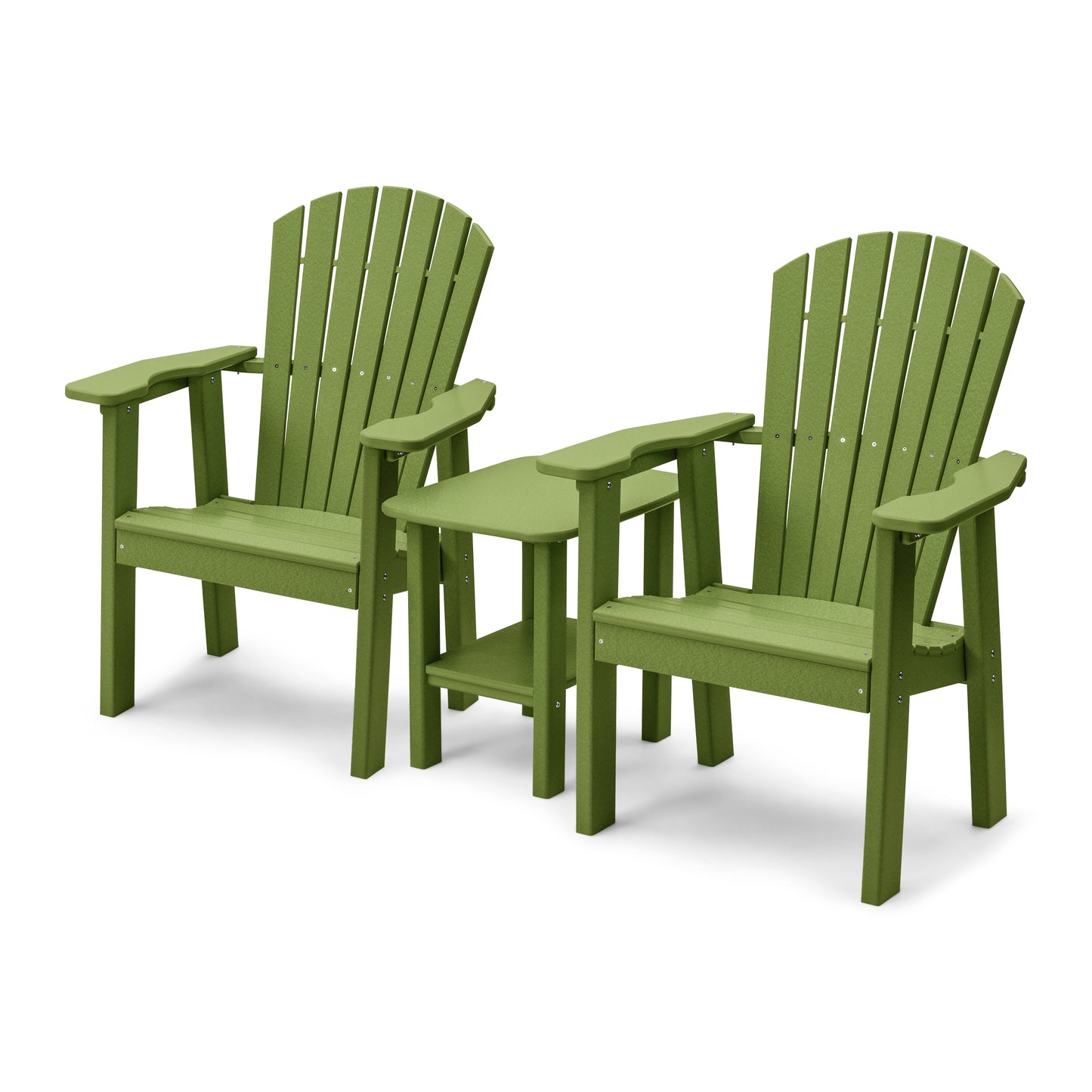 Perfect Choice Recycled Plastic Classic Upright Adirondack Chair Set - LEAD TIME TO SHIP 4 WEEKS OR LESS