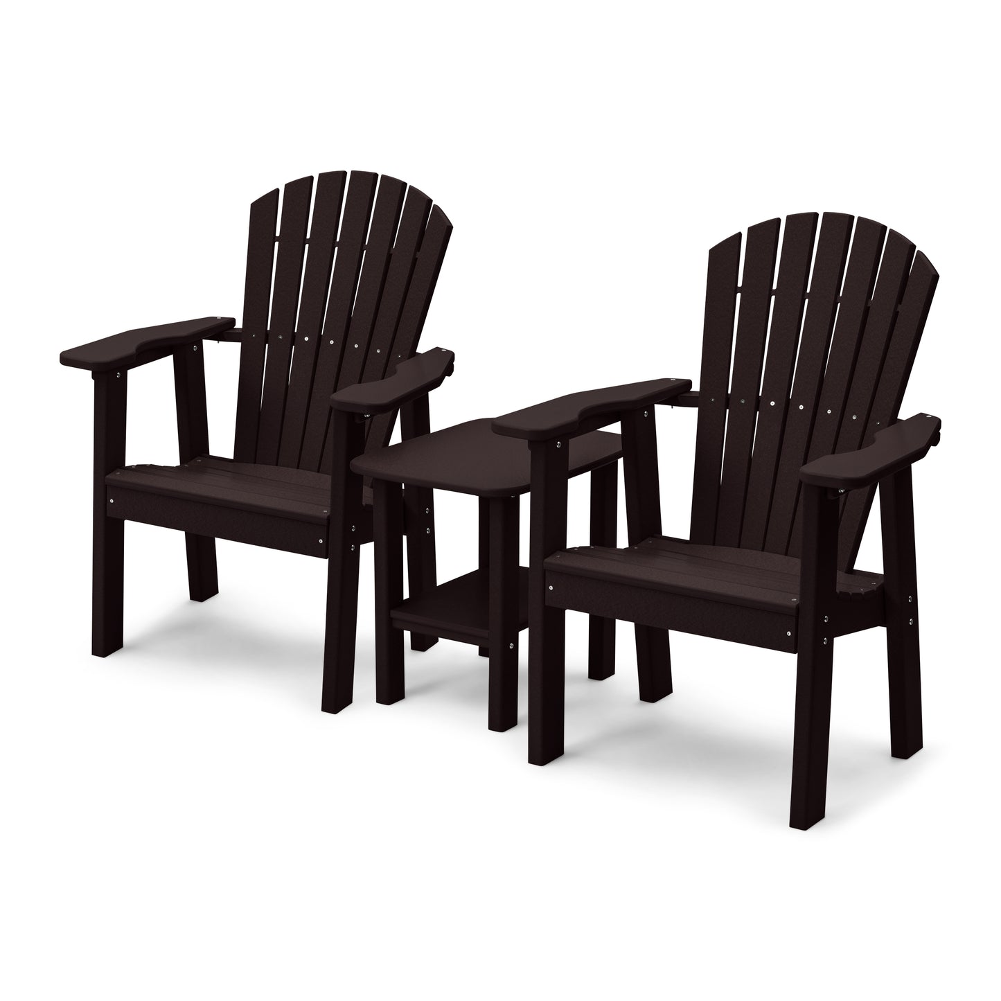 Perfect Choice Recycled Plastic Classic Upright Adirondack Chair Set - LEAD TIME TO SHIP 4 WEEKS OR LESS
