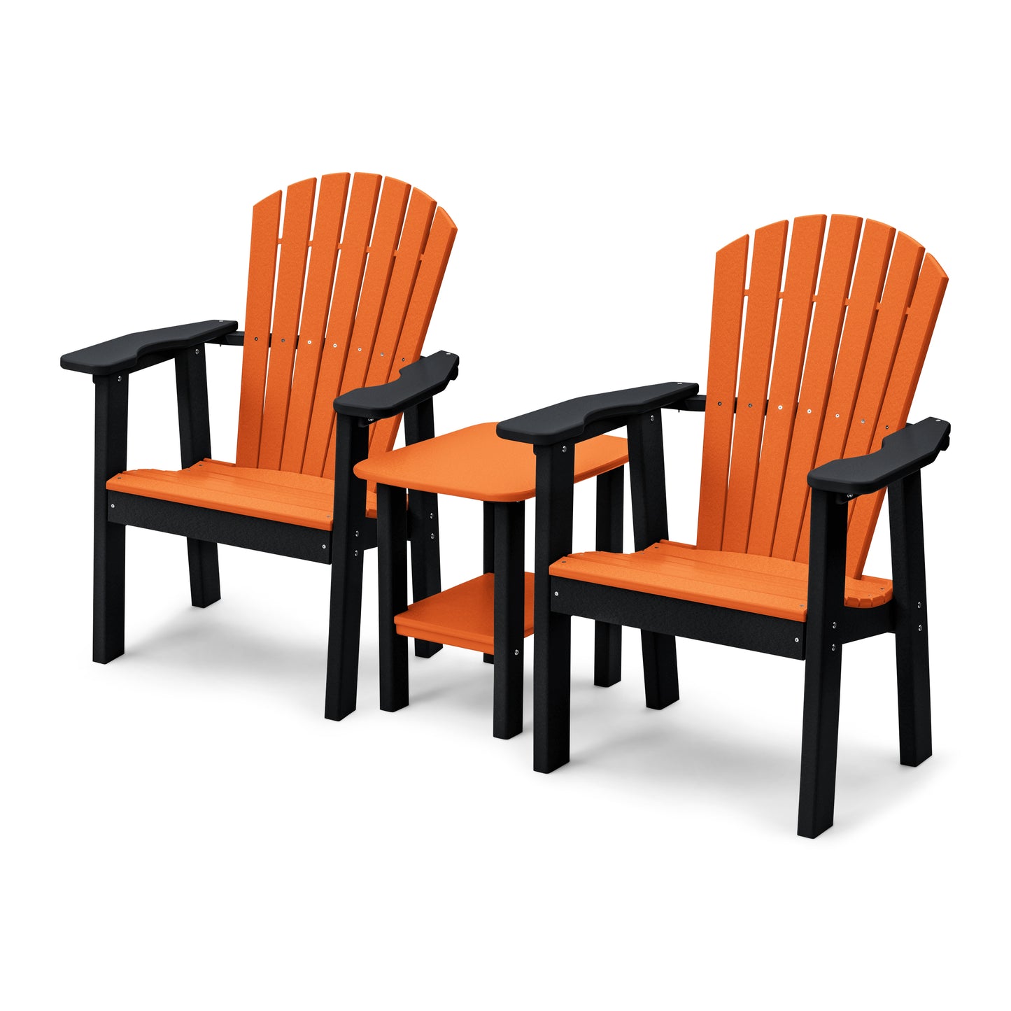 Perfect Choice Recycled Plastic Classic Upright Adirondack Chair Set - LEAD TIME TO SHIP 4 WEEKS OR LESS