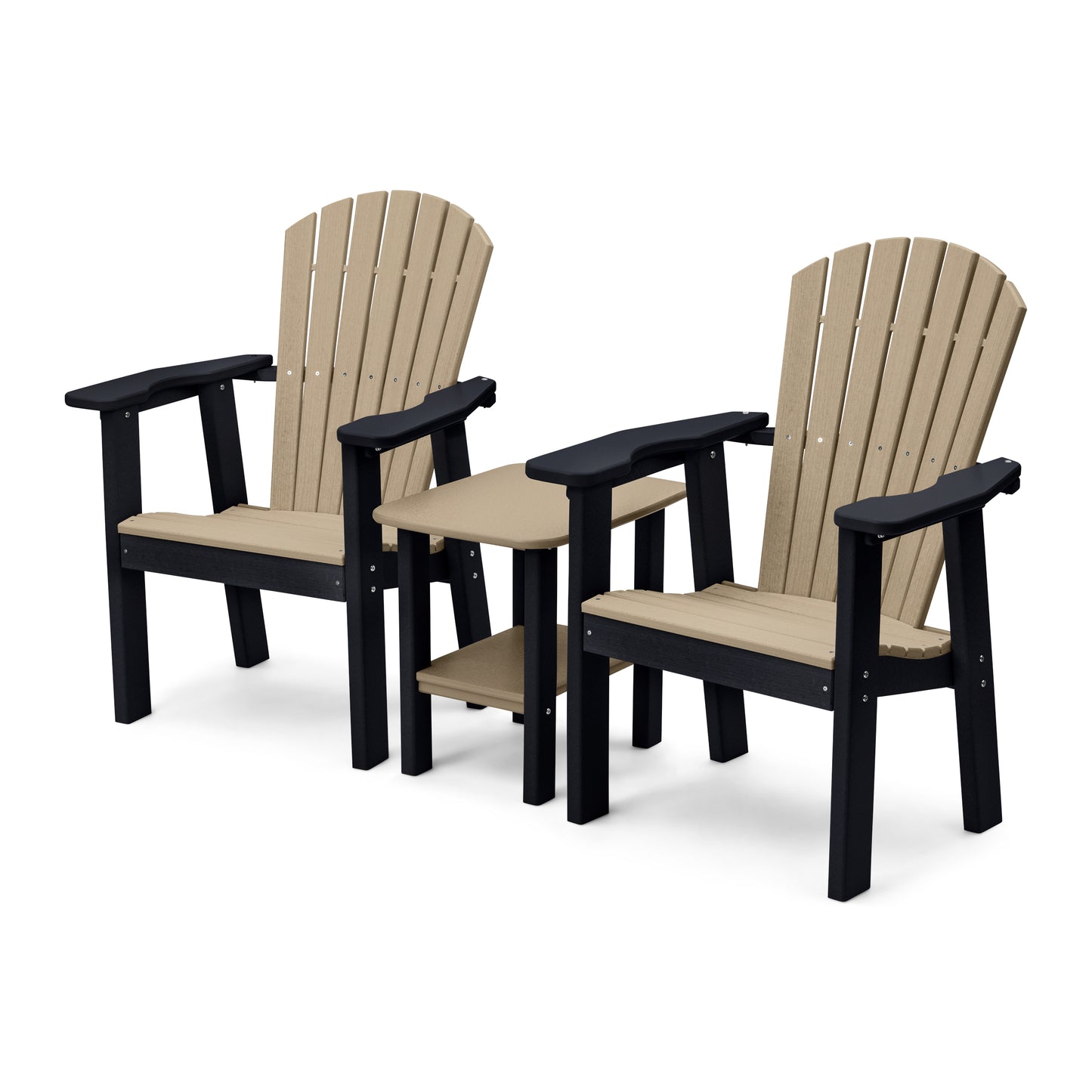 Perfect Choice Recycled Plastic Classic Upright Adirondack Chair Set - LEAD TIME TO SHIP 4 WEEKS OR LESS
