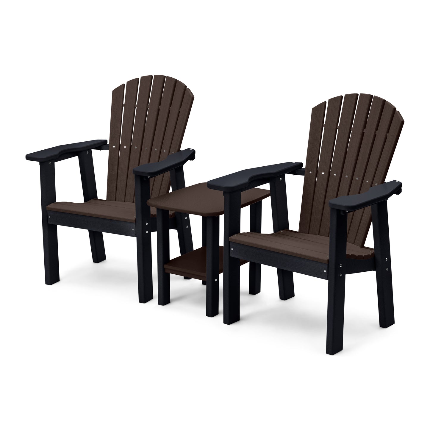 Perfect Choice Recycled Plastic Classic Upright Adirondack Chair Set - LEAD TIME TO SHIP 4 WEEKS OR LESS