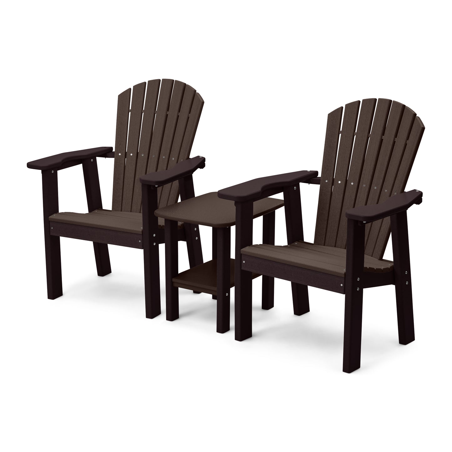Perfect Choice Recycled Plastic Classic Upright Adirondack Chair Set - LEAD TIME TO SHIP 4 WEEKS OR LESS