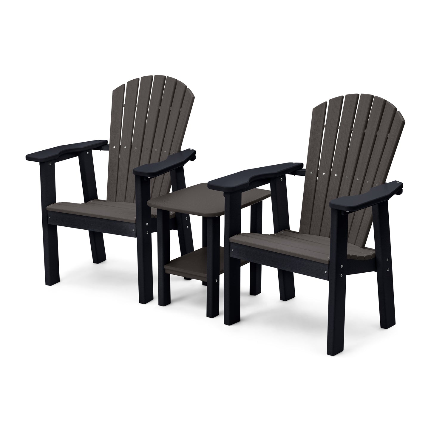 Perfect Choice Recycled Plastic Classic Upright Adirondack Chair Set - LEAD TIME TO SHIP 4 WEEKS OR LESS
