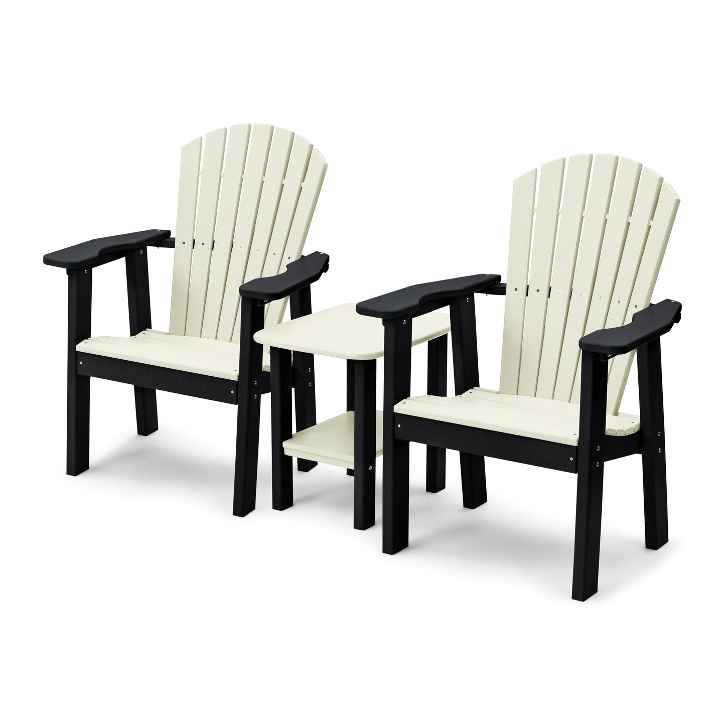 Perfect Choice Recycled Plastic Classic Upright Adirondack Chair Set - LEAD TIME TO SHIP 4 WEEKS OR LESS