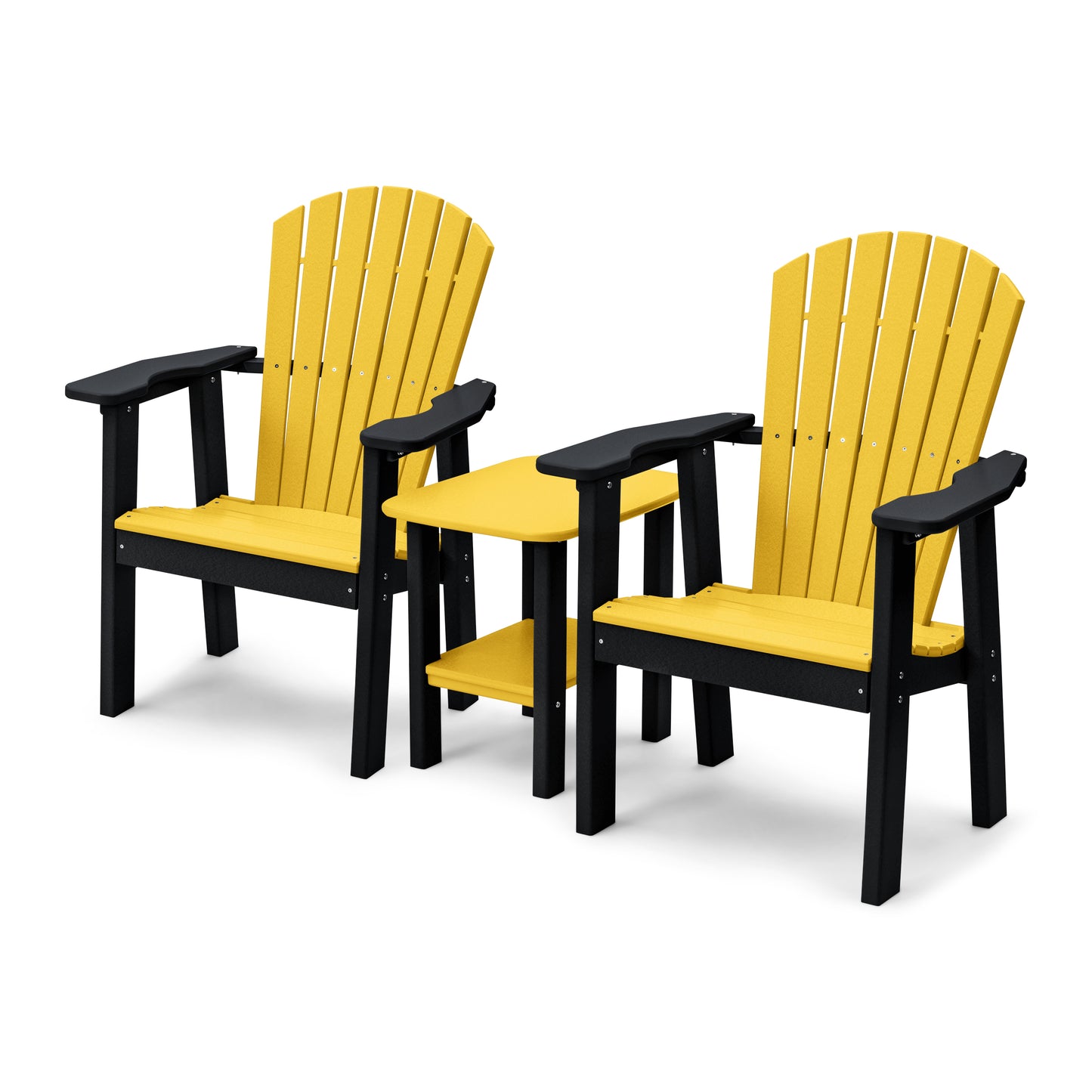 Perfect Choice Recycled Plastic Classic Upright Adirondack Chair Set - LEAD TIME TO SHIP 4 WEEKS OR LESS
