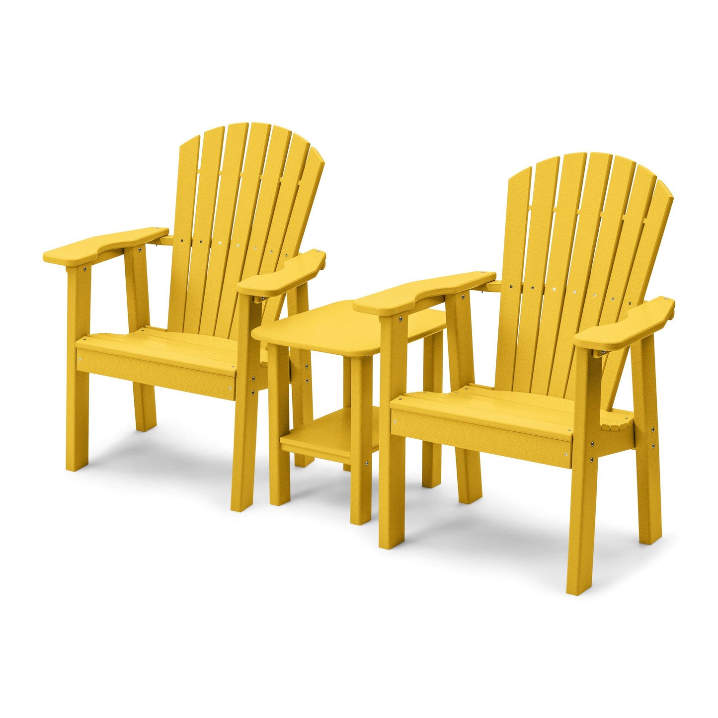 Perfect Choice Recycled Plastic Classic Upright Adirondack Chair Set - LEAD TIME TO SHIP 4 WEEKS OR LESS