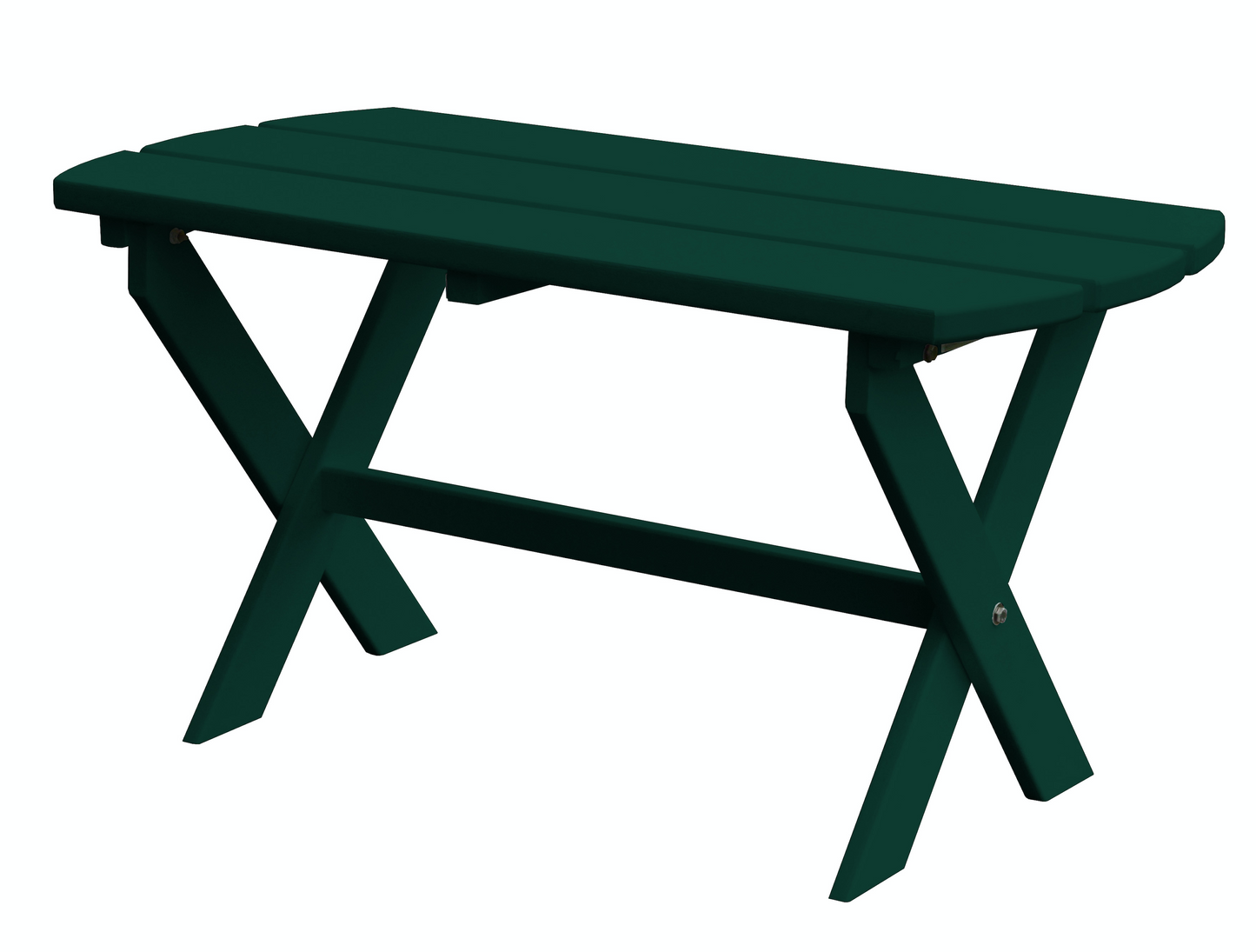 Bryton Park Poly Furniture Amish Made Poly Folding Oval Coffee Table - LEAD TIME TO SHIP 10 BUSINESS DAYS