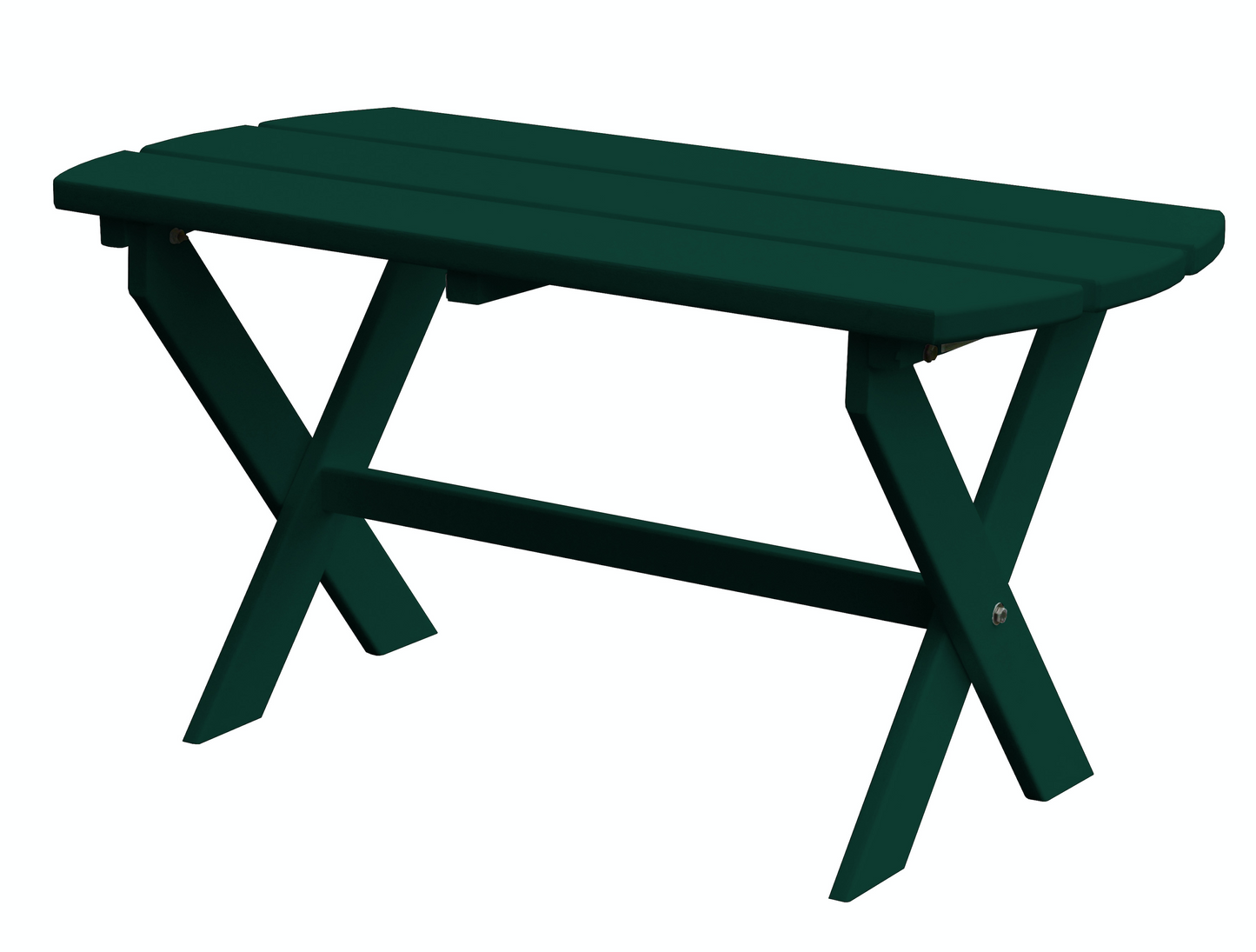 A&L Furniture Co. Amish Made Poly Folding Oval Coffee Table - LEAD TIME TO SHIP 10 BUSINESS DAYS