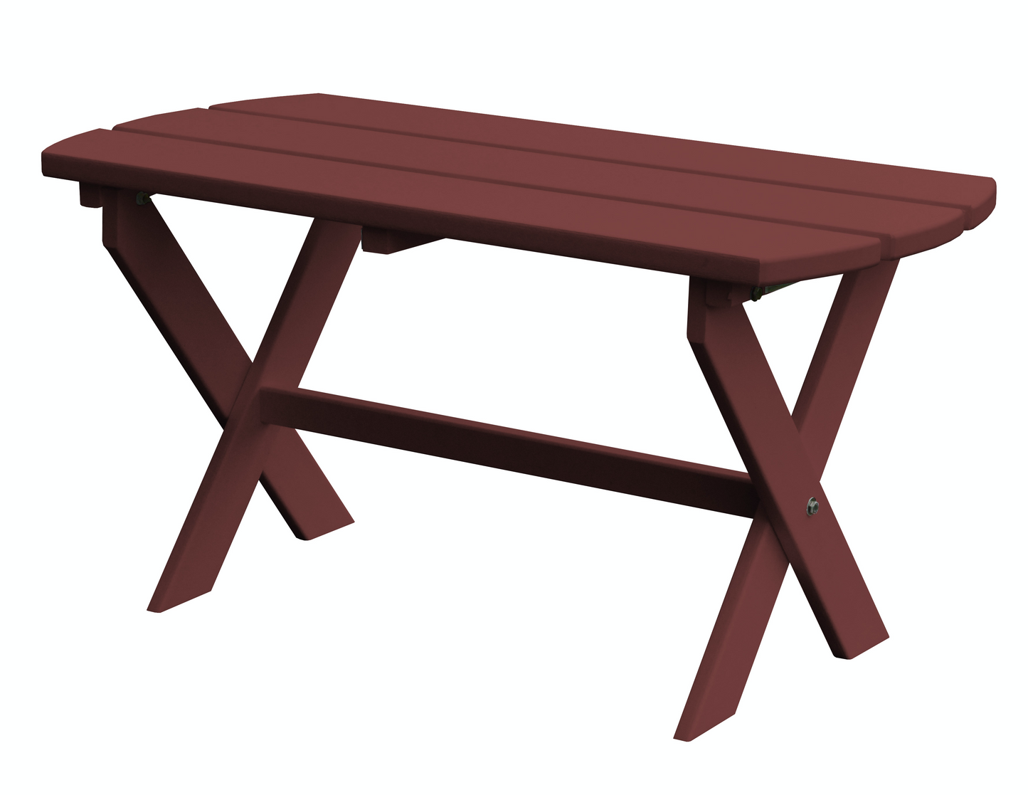 Bryton Park Poly Furniture Amish Made Poly Folding Oval Coffee Table - LEAD TIME TO SHIP 10 BUSINESS DAYS
