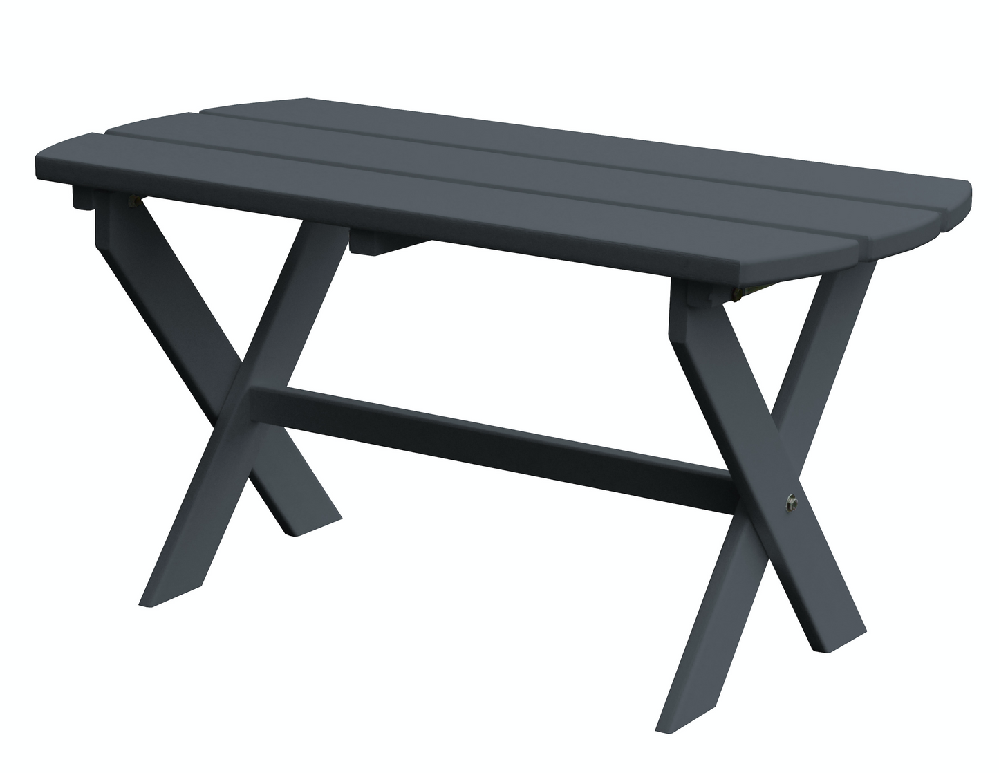 A&L Furniture Co. Amish Made Poly Folding Oval Coffee Table - LEAD TIME TO SHIP 10 BUSINESS DAYS
