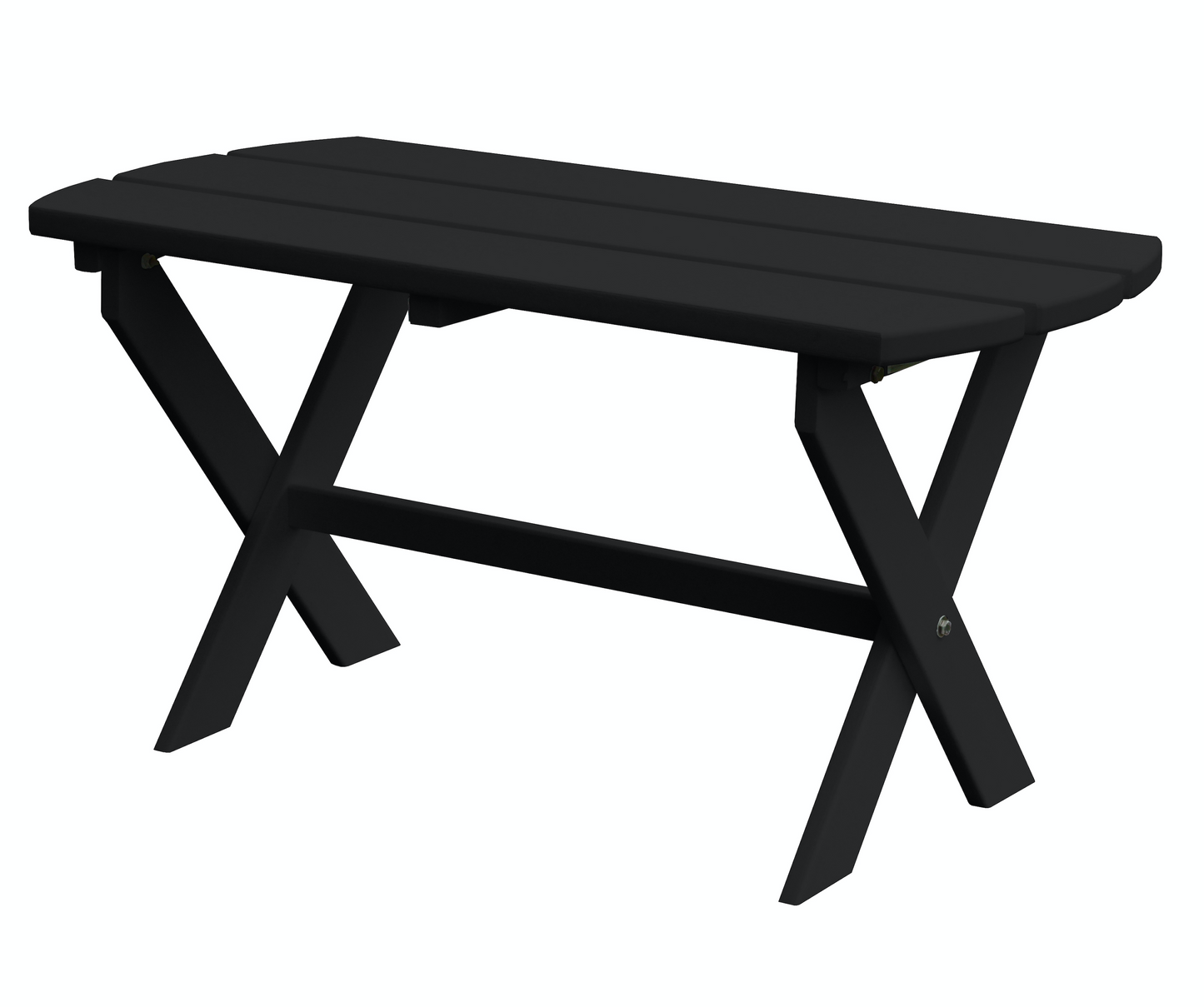 A&L Furniture Co. Amish Made Poly Folding Oval Coffee Table - LEAD TIME TO SHIP 10 BUSINESS DAYS