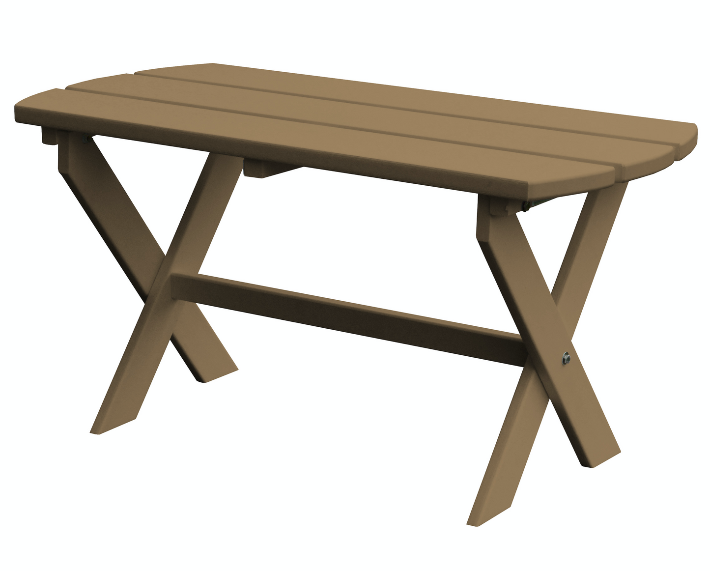 Bryton Park Poly Furniture Amish Made Poly Folding Oval Coffee Table - LEAD TIME TO SHIP 10 BUSINESS DAYS