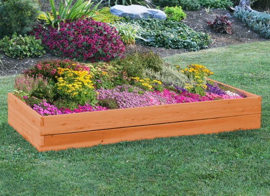 Regallion Outdoor Western Red Cedar Double Layer Raised Garden Bed - LEAD TIME TO SHIP 2 WEEKS